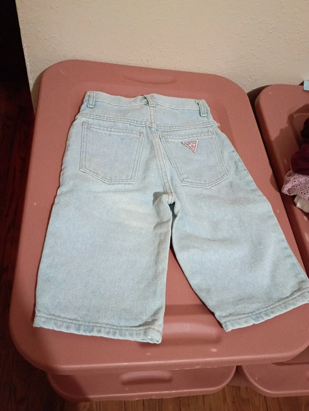 NWT VTG GIRLS GUESS SIZE 7 WIDE LEG BERMUDAS KAUFMANS TAG, USA MADE,100% COTTON